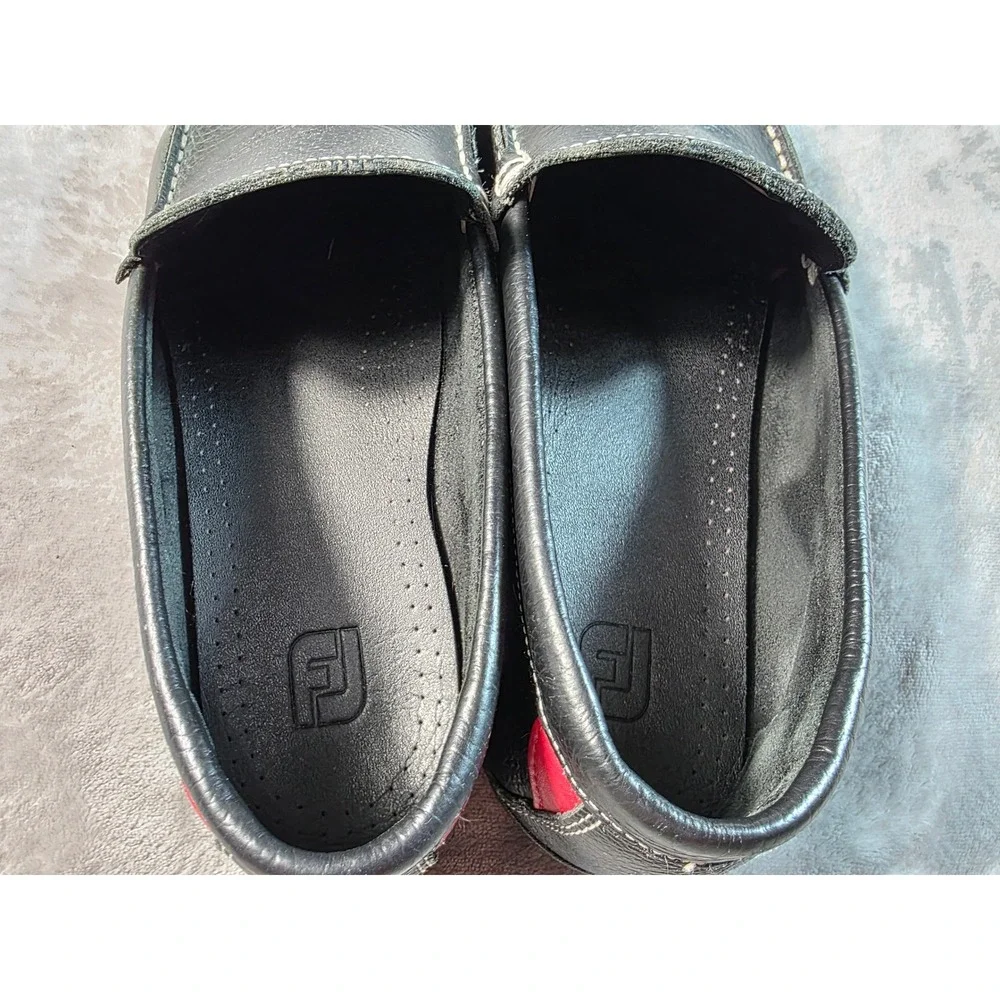 FootJoy Club  Driving Mocs Casuals Loafers‎ Mens 12 Black Leather
